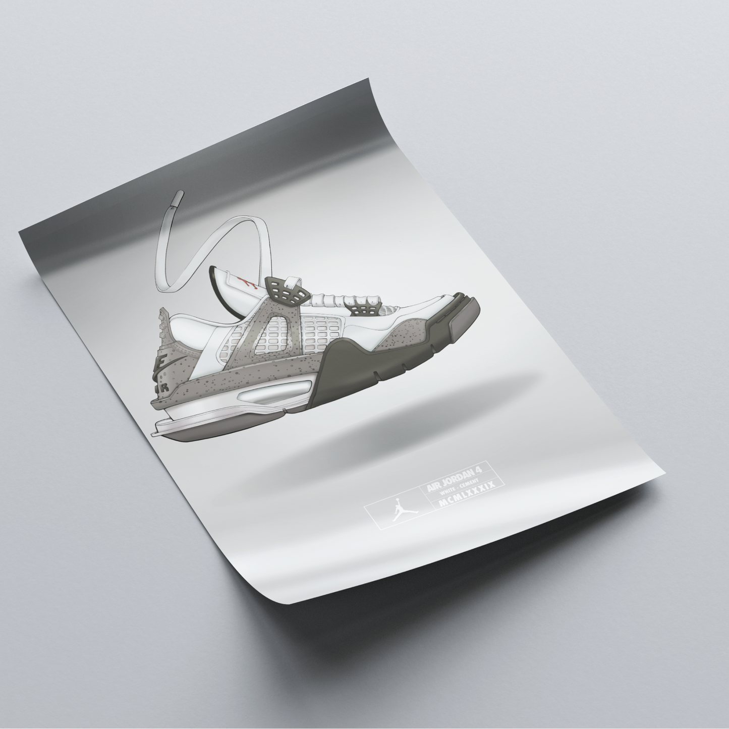 Air Jordan 4 White Cement