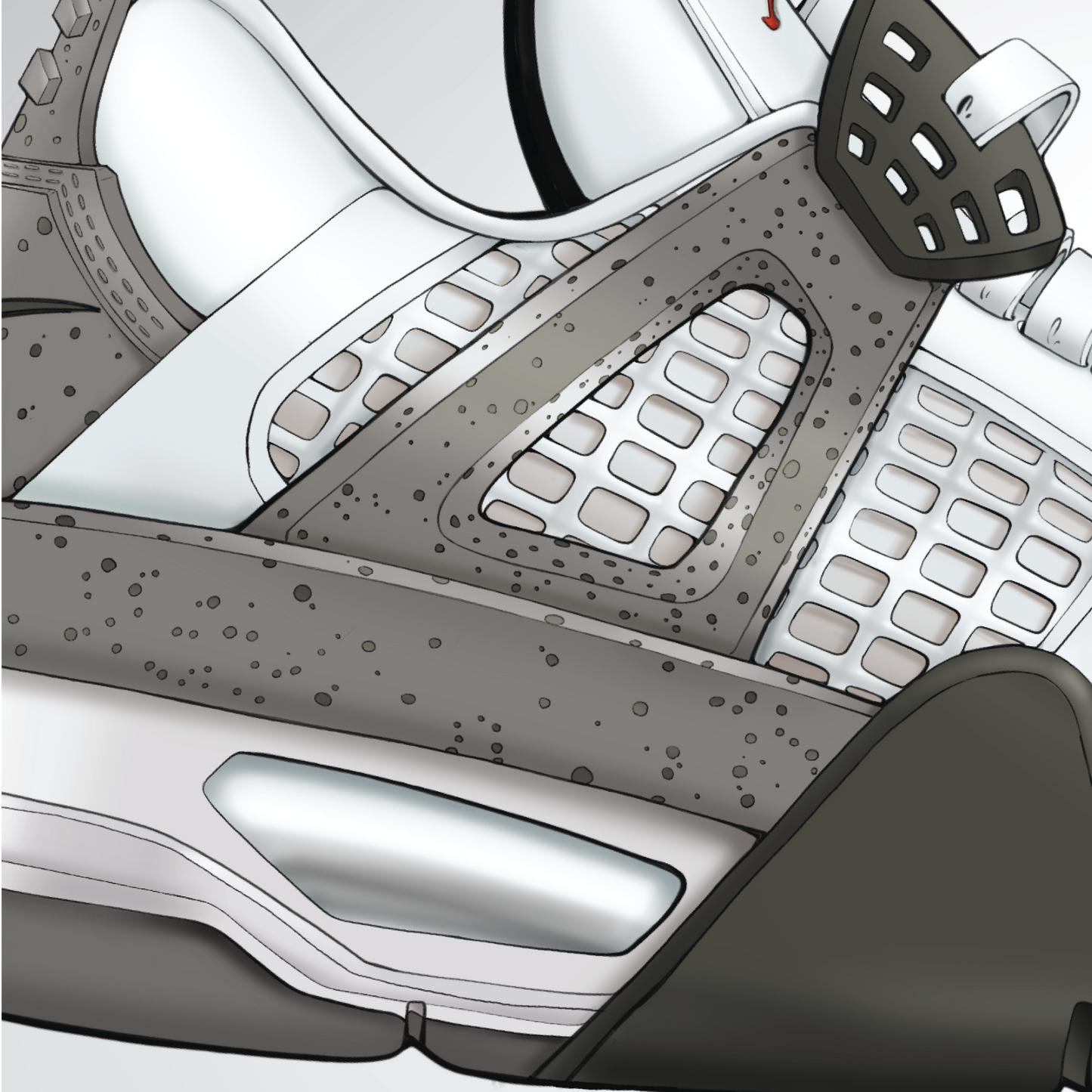 Air Jordan 4 White Cement