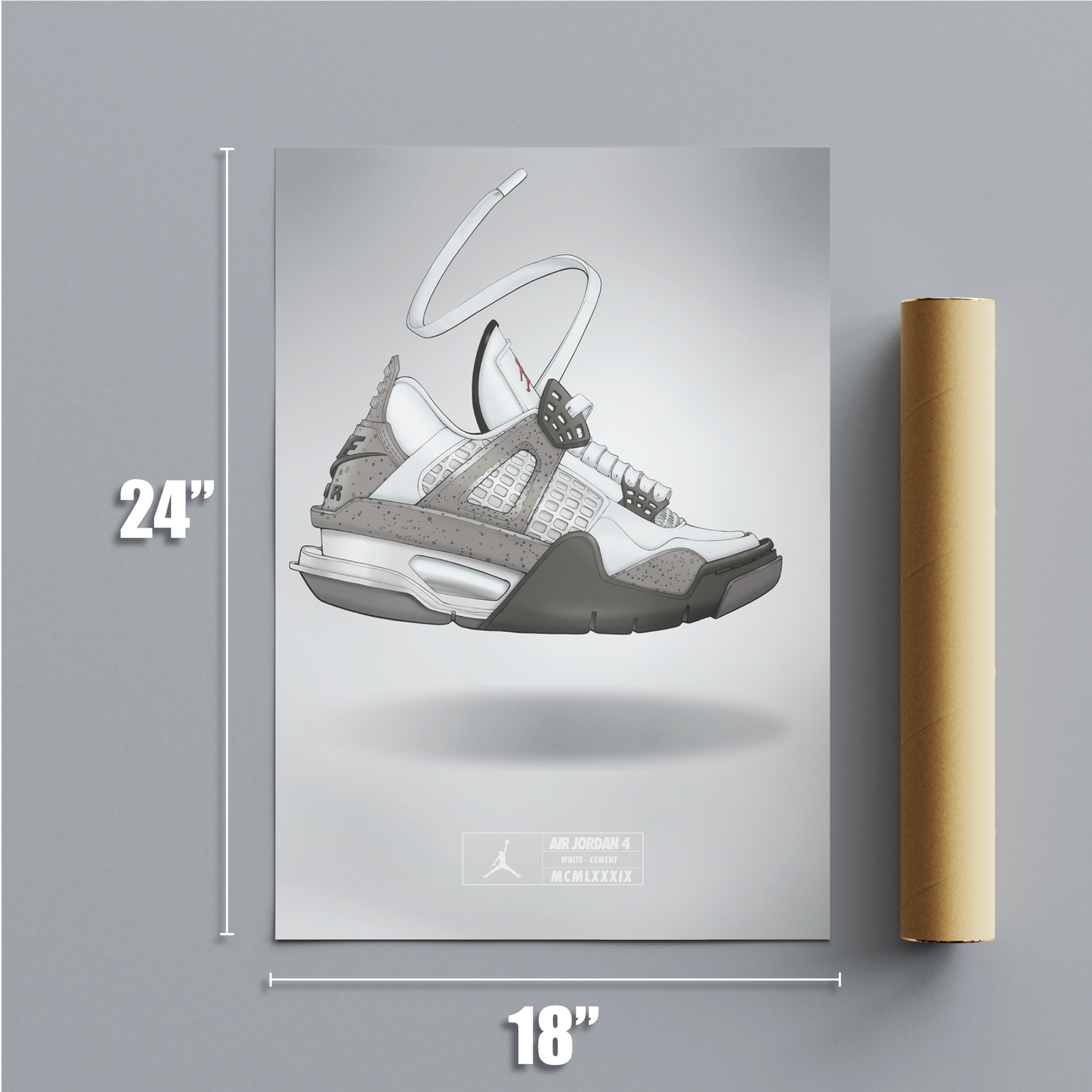 Air Jordan 4 White Cement