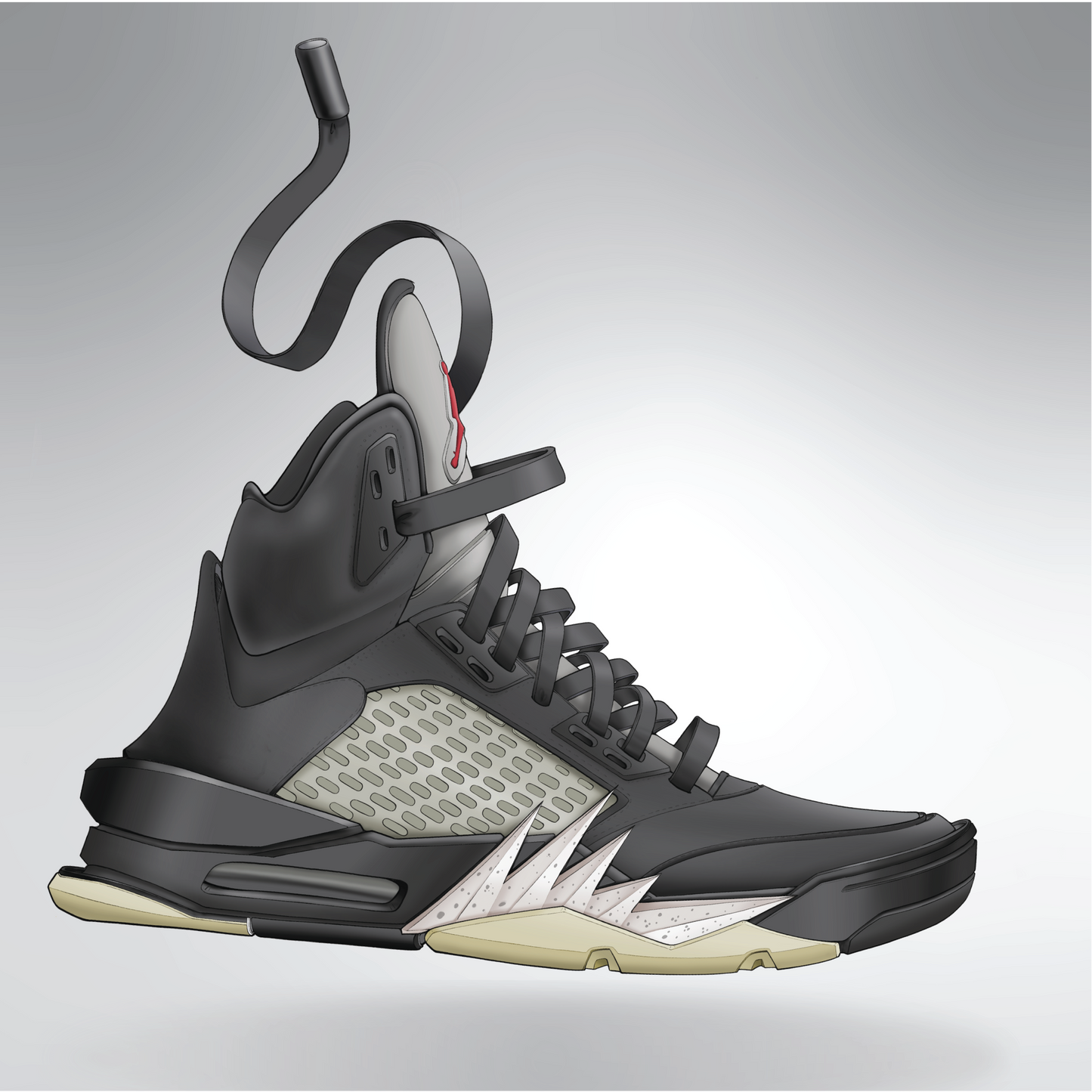 Air Jordan 5 Black Metallic