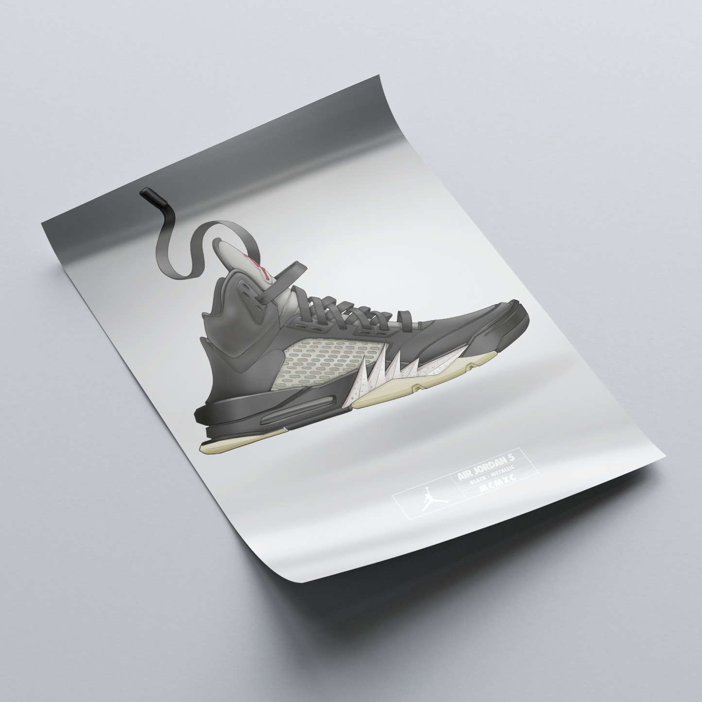 Air Jordan 5 Black Metallic