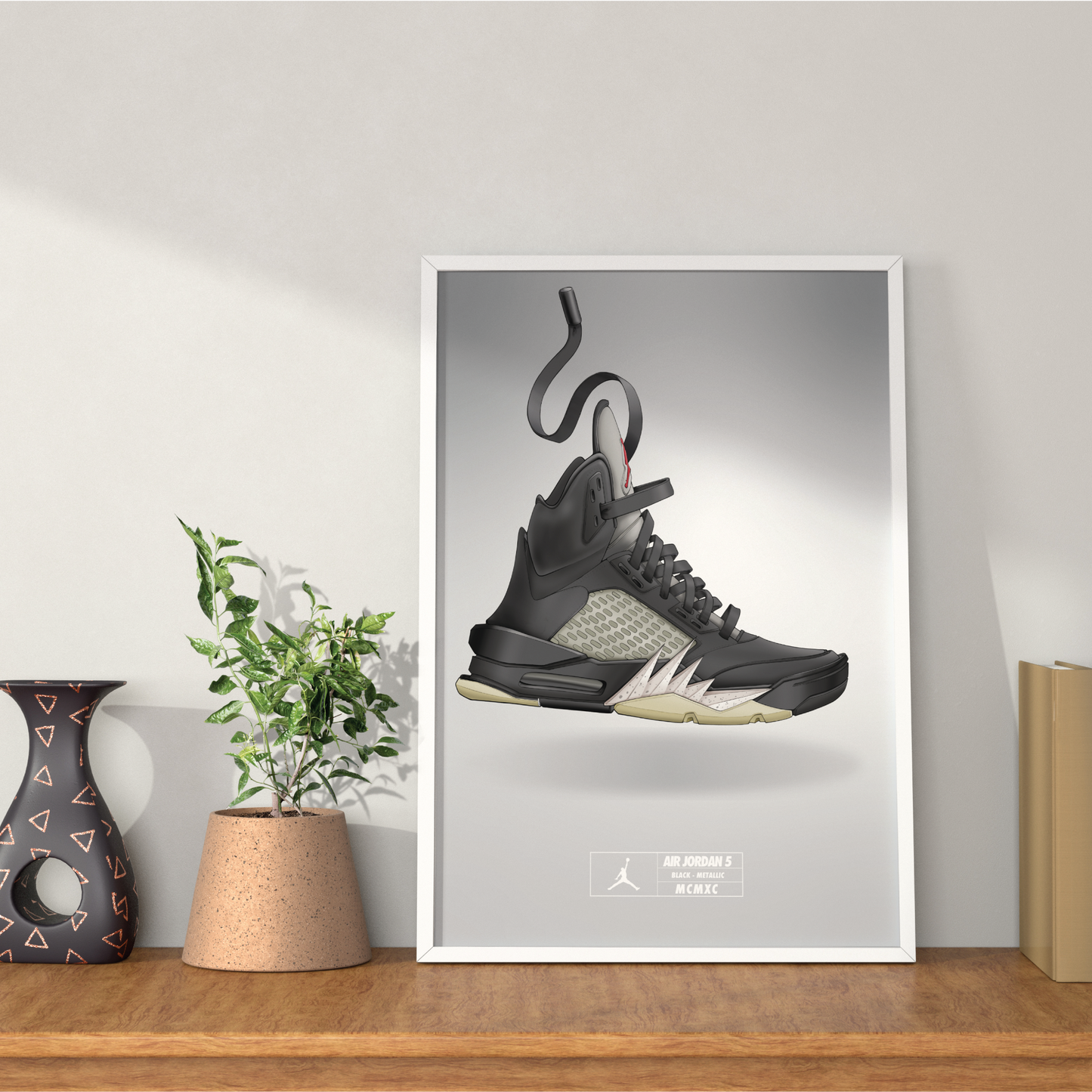 Air Jordan 5 Black Metallic
