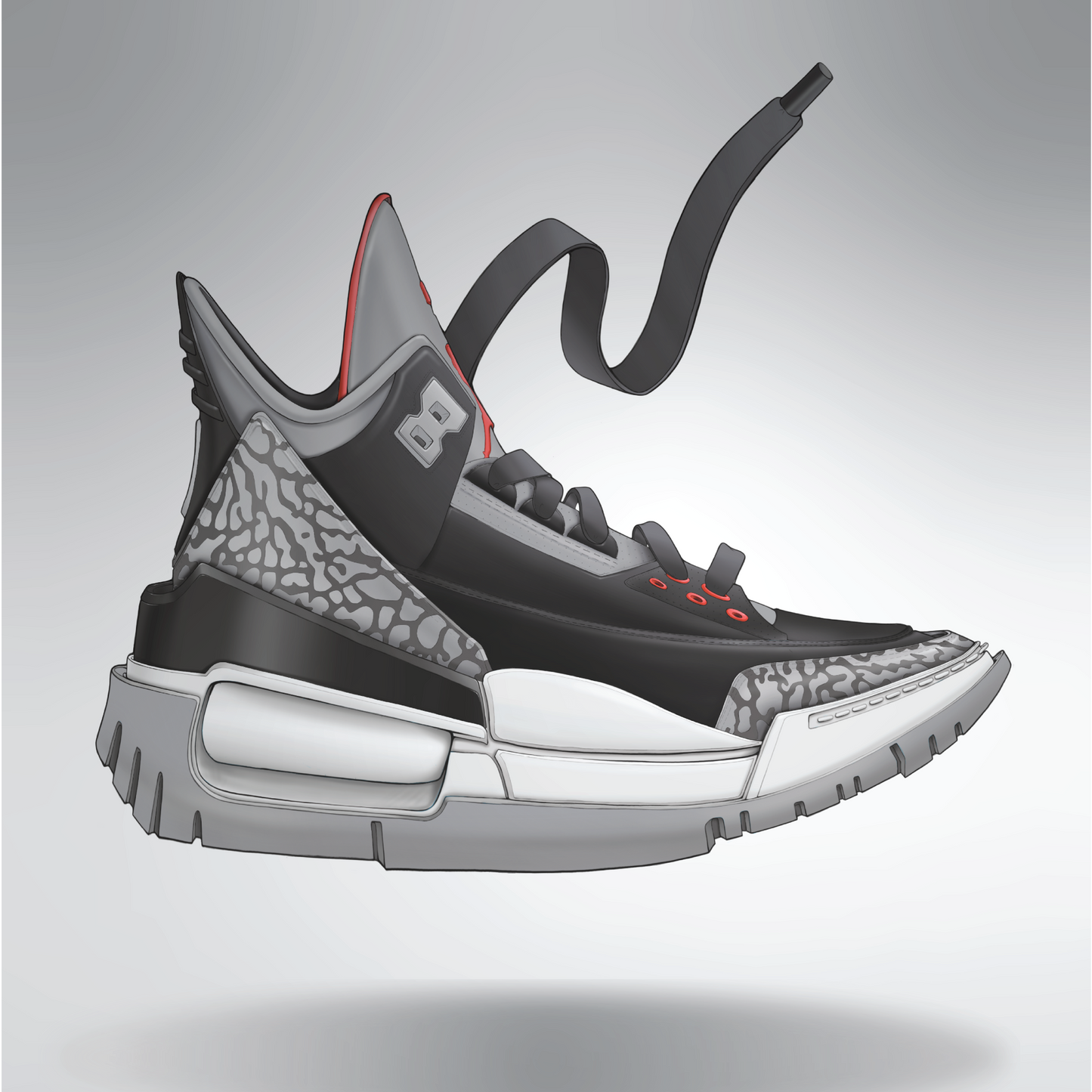Air Jordan 3 Black Cement