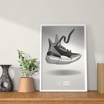 Air Jordan 3 Black Cement