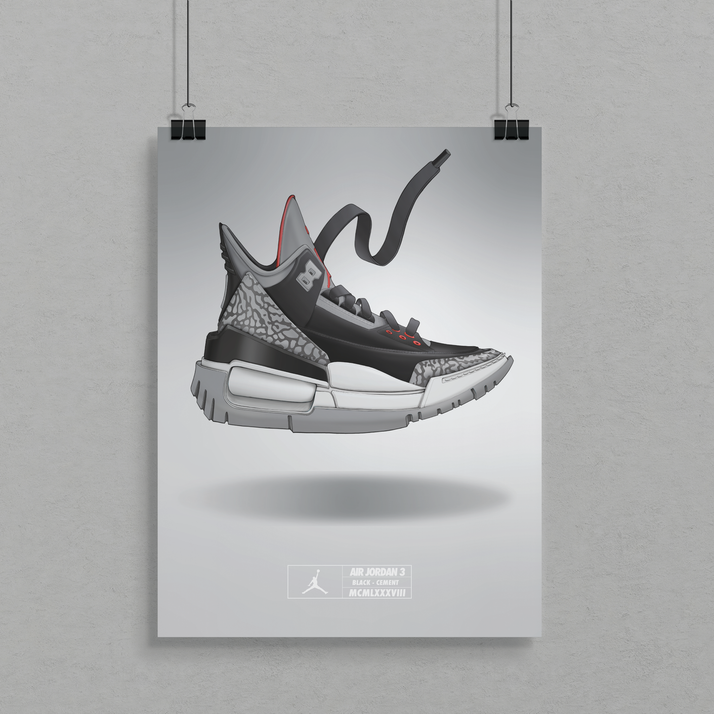 Air Jordan 3 Black Cement