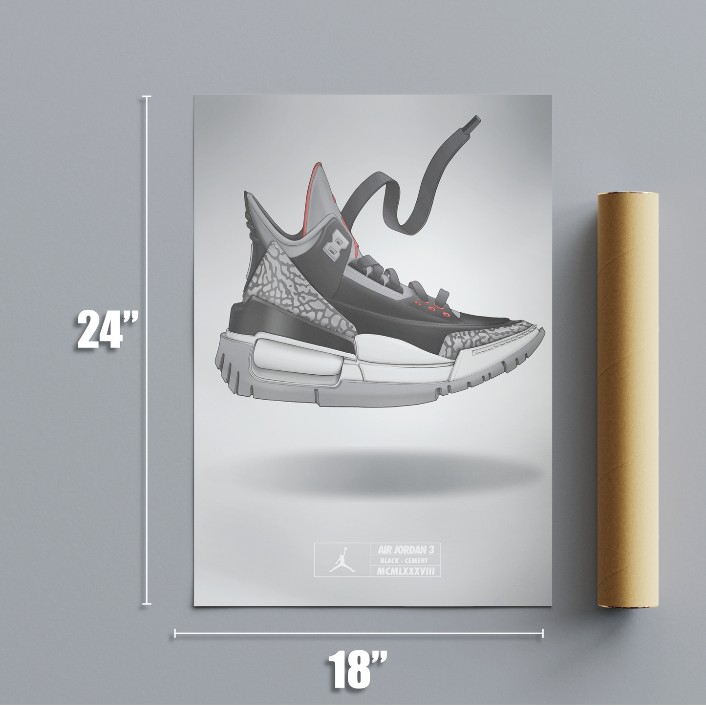 Air Jordan 3 Black Cement