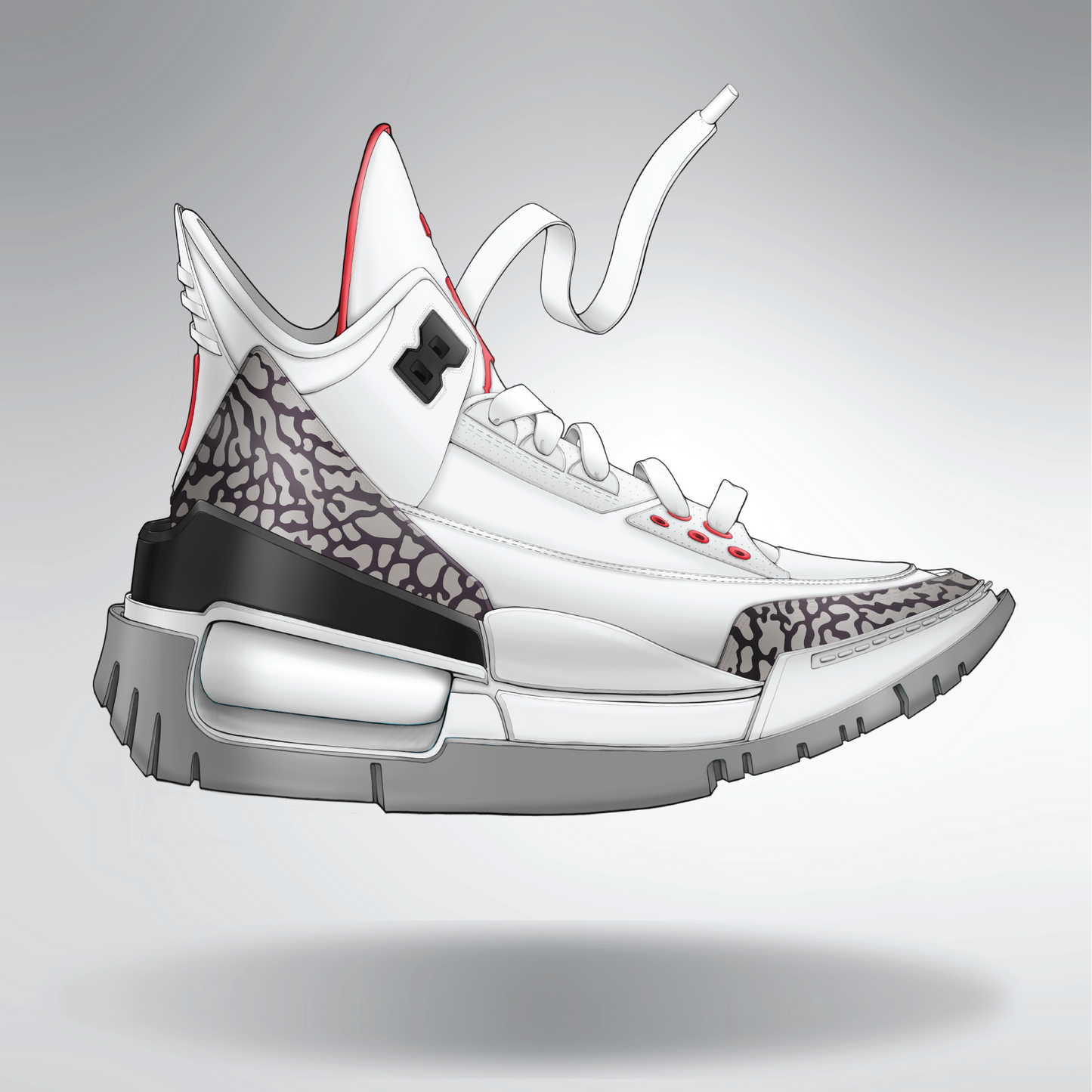 Air Jordan 3 White Cement
