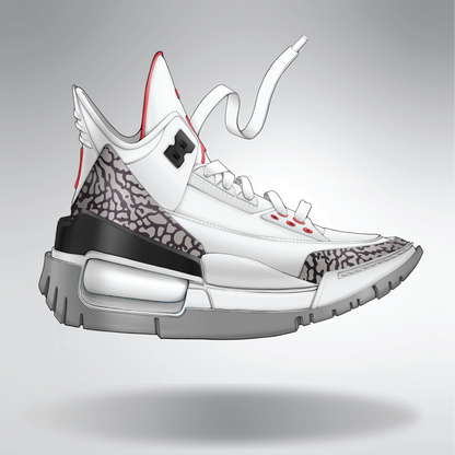 Air Jordan 3 White Cement
