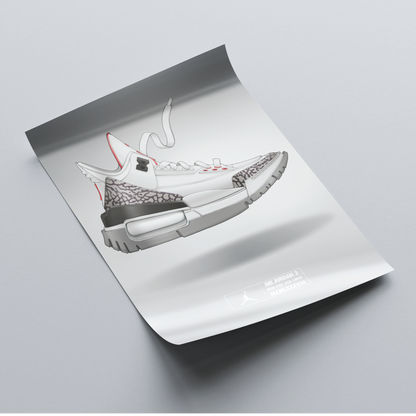 Air Jordan 3 White Cement