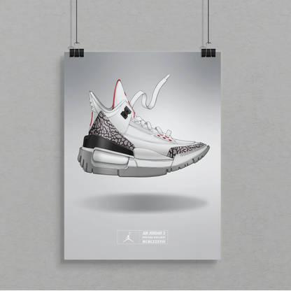 Air Jordan 3 White Cement