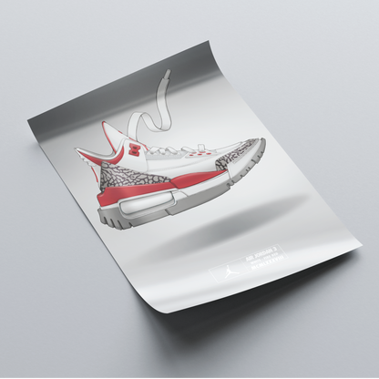 Air Jordan 3 Fire Red