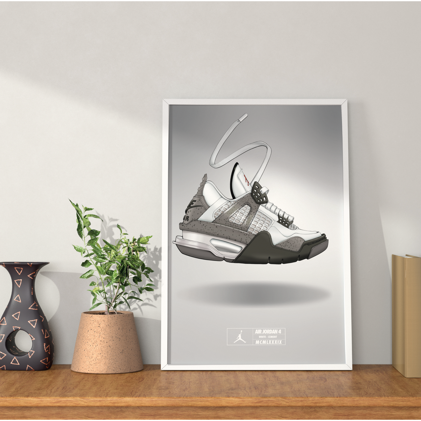 Air Jordan 4 White Cement