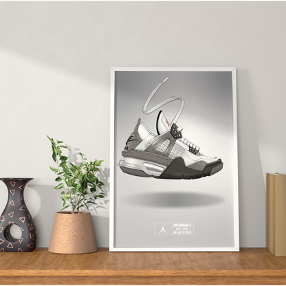 Air Jordan 4 White Cement