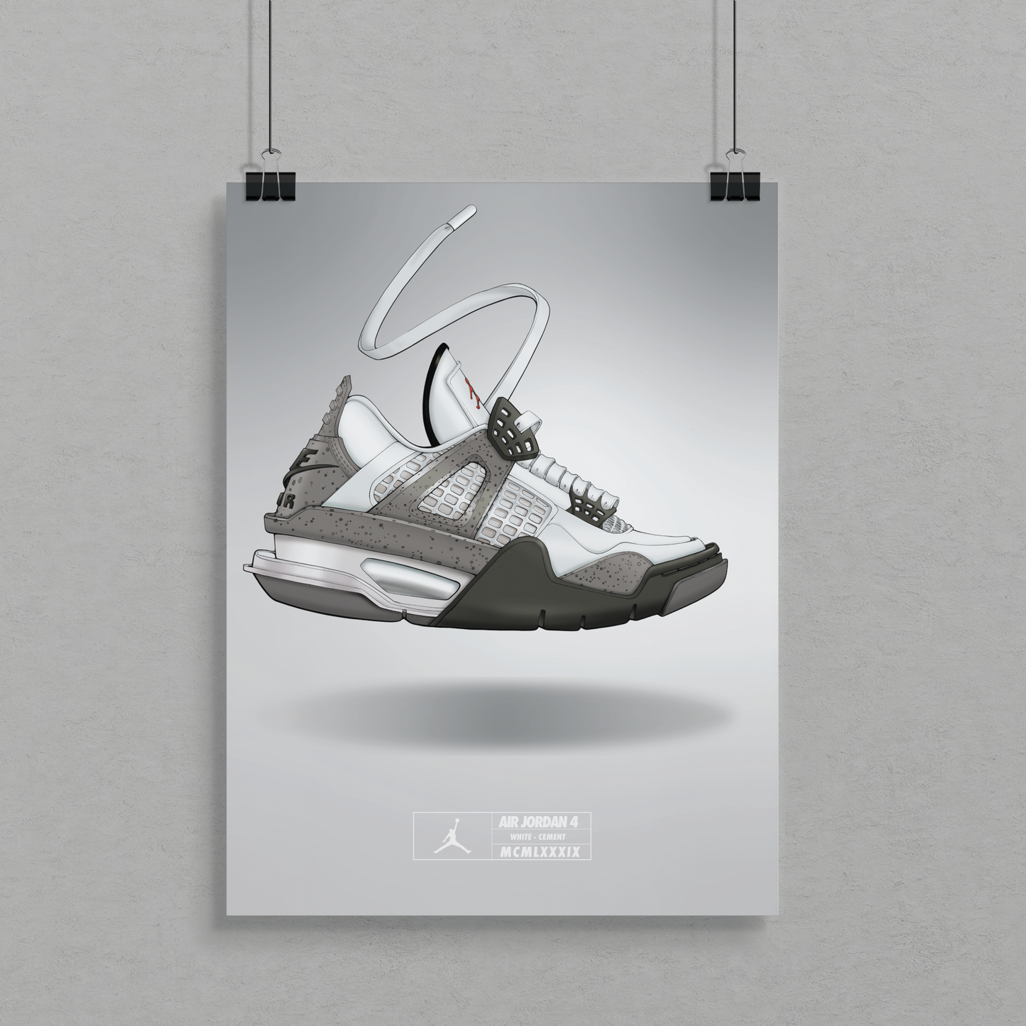 Air Jordan 4 White Cement