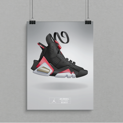 Air Jordan 6 Black Infared