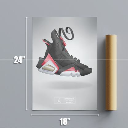 Air Jordan 6 Black Infared