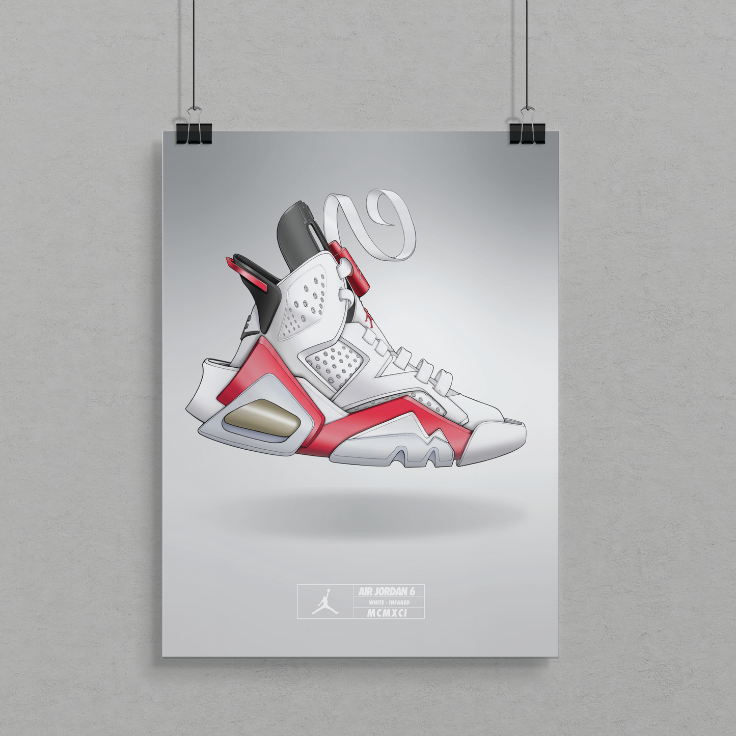 Air Jordan 6 White Infared