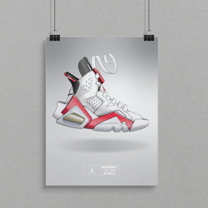 Air Jordan 6 White Infared