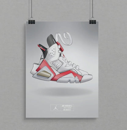 Air Jordan 6 White Infared