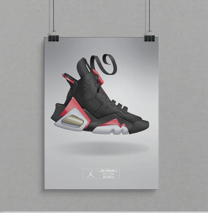 Air Jordan 6 Black Infared