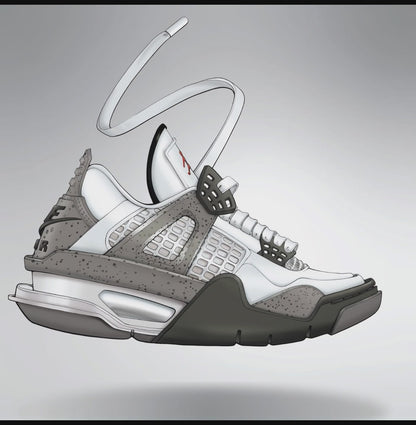 Air Jordan 4 White Cement