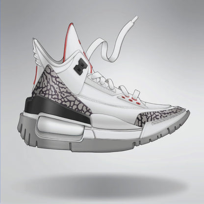 Air Jordan 3 White Cement